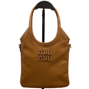 Miu Miu Ivy Mini Calfskin Tan
