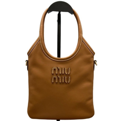 Miu Miu Ivy Mini Calfskin Tan