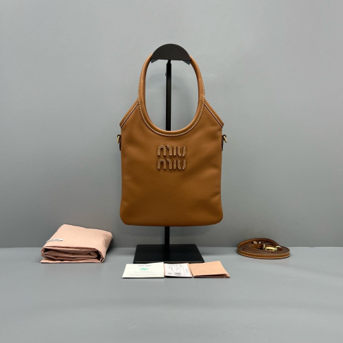 Miu Miu Ivy Mini Calfskin Tan