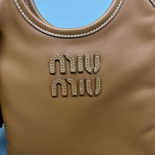 Miu Miu Ivy Mini Calfskin Tan