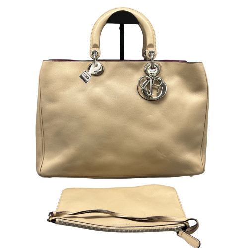 Dior Large Diorissimo Tote Calfskin Natural Tan
