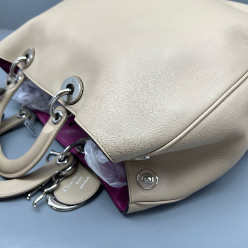 Dior Large Diorissimo Tote Calfskin Natural Tan