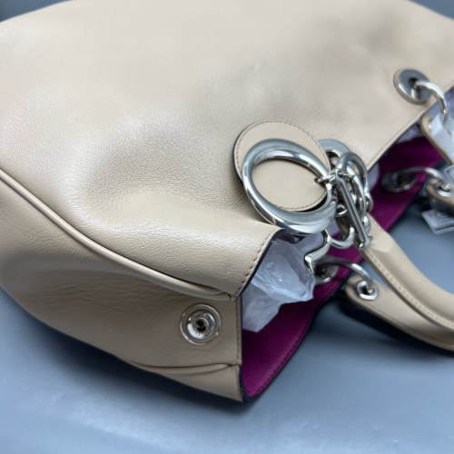 Dior Large Diorissimo Tote Calfskin Natural Tan