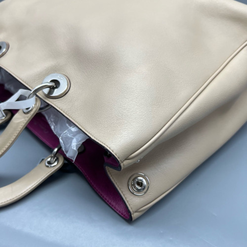 Dior Large Diorissimo Tote Calfskin Natural Tan