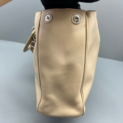 Dior Large Diorissimo Tote Calfskin Natural Tan