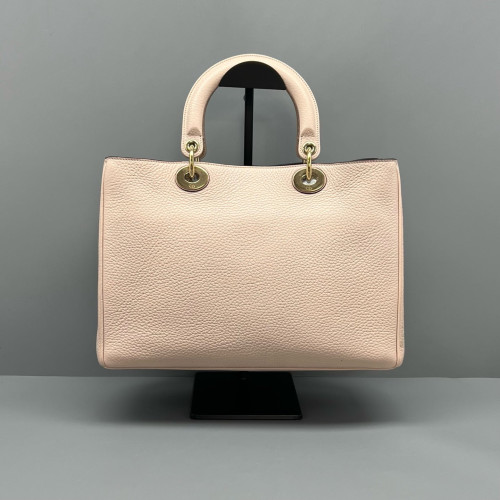Dior Medium Diorissimo Tote Grained Calfskin Pink