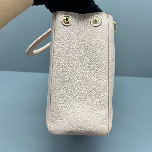 Dior Medium Diorissimo Tote Grained Calfskin Pink