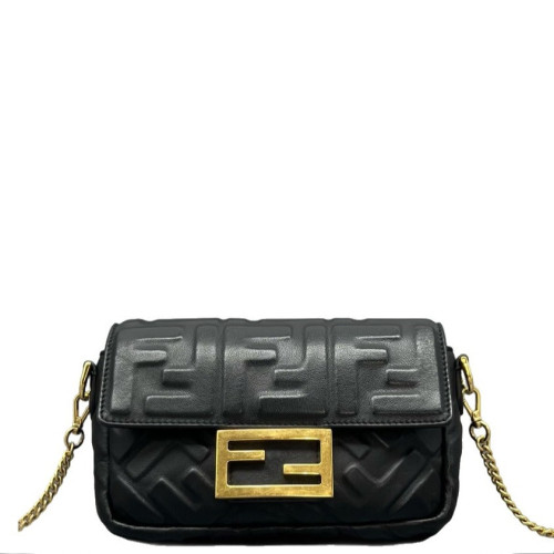 Fendi Baguette Embossed FF Black