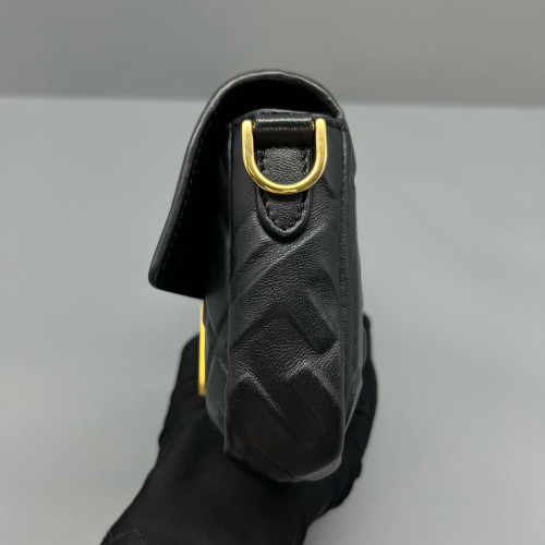 Fendi Baguette Embossed FF Black