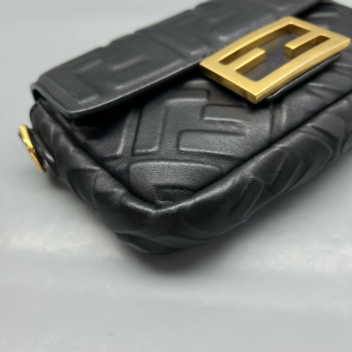 Fendi Baguette Embossed FF Black