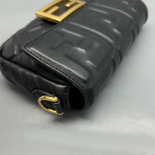 Fendi Baguette Embossed FF Black
