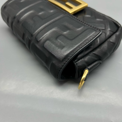 Fendi Baguette Embossed FF Black