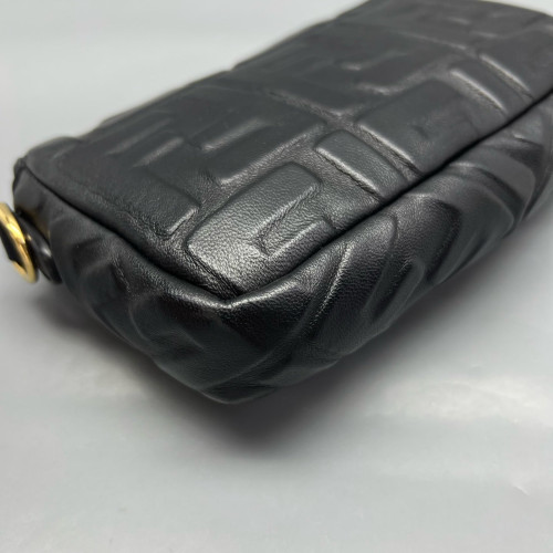 Fendi Baguette Embossed FF Black