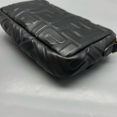 Fendi Baguette Embossed FF Black