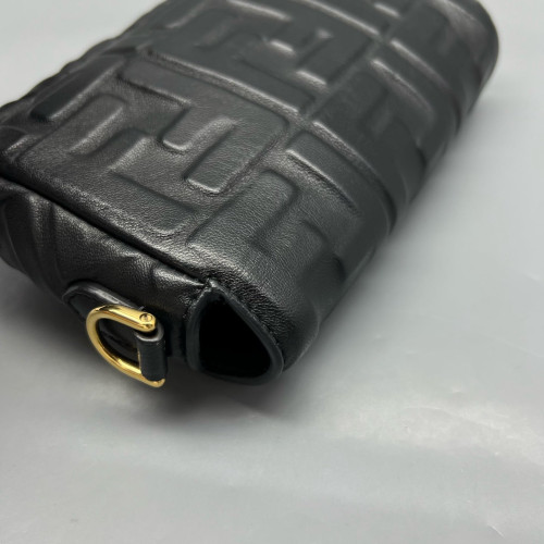 Fendi Baguette Embossed FF Black