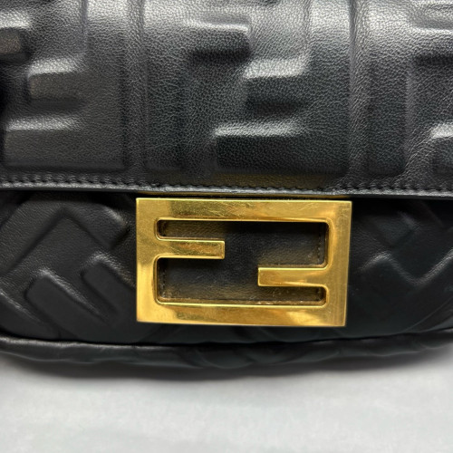 Fendi Baguette Embossed FF Black