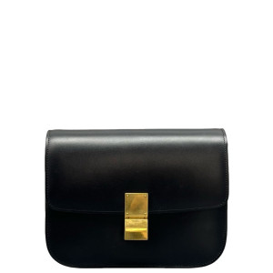 Celine Medium Classic Box Smooth Calfskin Black