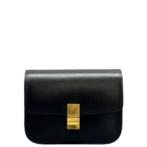 Celine Medium Classic Box Smooth Calfskin Black Celine Medium Classic Box Smooth Calfskin Black