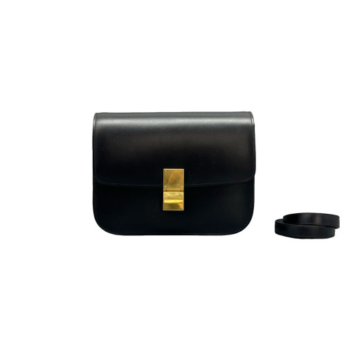 Celine Medium Classic Box Smooth Calfskin Black Celine Medium Classic Box Smooth Calfskin Black