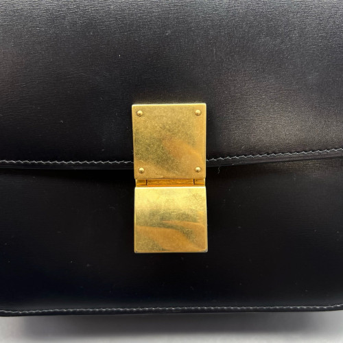Celine Medium Classic Box Smooth Calfskin Black Celine Medium Classic Box Smooth Calfskin Black