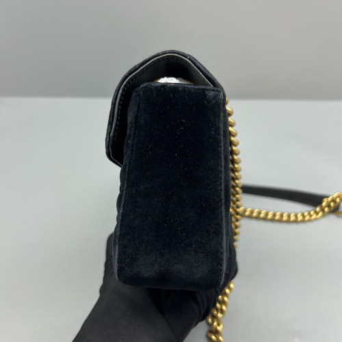 Gucci Mini GG Marmont Velvet Black