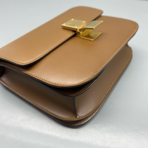 Celine Medium Classic Box Smooth Calfskin Brown
