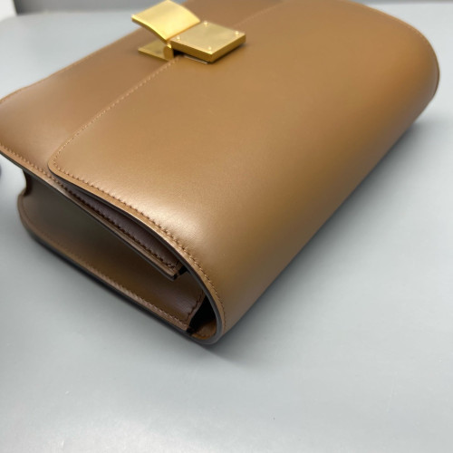 Celine Medium Classic Box Smooth Calfskin Brown