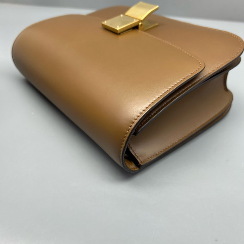 Celine Medium Classic Box Smooth Calfskin Brown