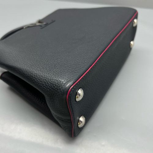 Louis Vuitton Capucines BB Taiga Navy Black Magenta