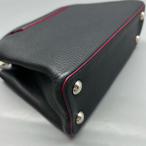 Louis Vuitton Capucines BB Taiga Navy Black Magenta