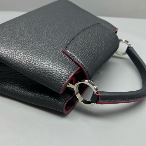 Louis Vuitton Capucines BB Taiga Navy Black Magenta