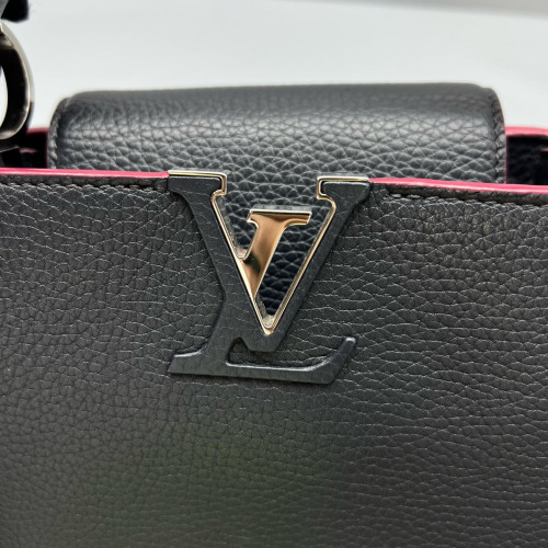 Louis Vuitton Capucines BB Taiga Navy Black Magenta