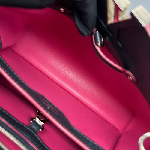 Louis Vuitton Capucines BB Taiga Navy Black Magenta
