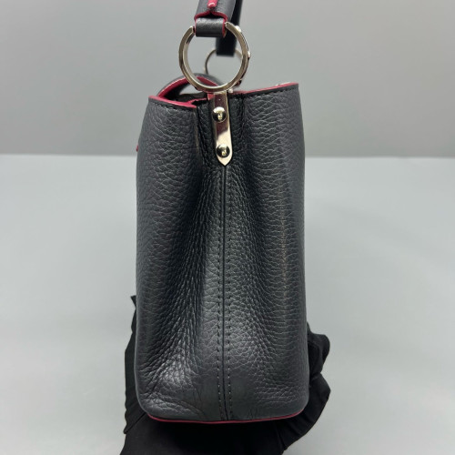 Louis Vuitton Capucines BB Taiga Navy Black Magenta
