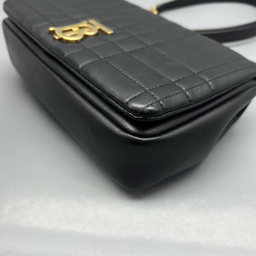 Burberry Small Lola Crossbody Bag Calfskin Black
