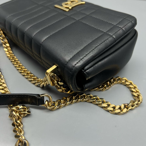 Burberry Small Lola Crossbody Bag Calfskin Black