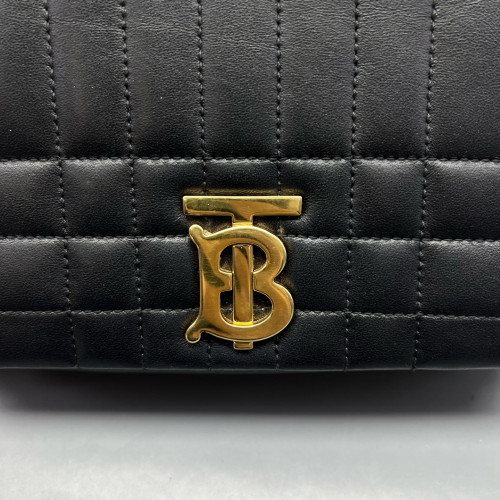 Burberry Small Lola Crossbody Bag Calfskin Black