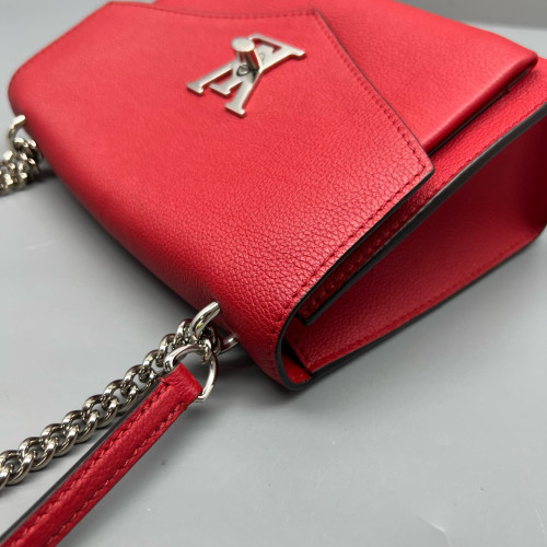 Louis Vuitton Mylockme Chain Bag BB Calfskin Red