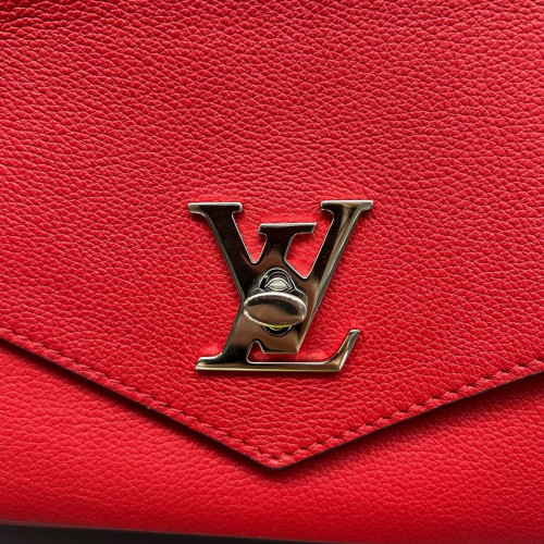 Louis Vuitton Mylockme Chain Bag BB Calfskin Red