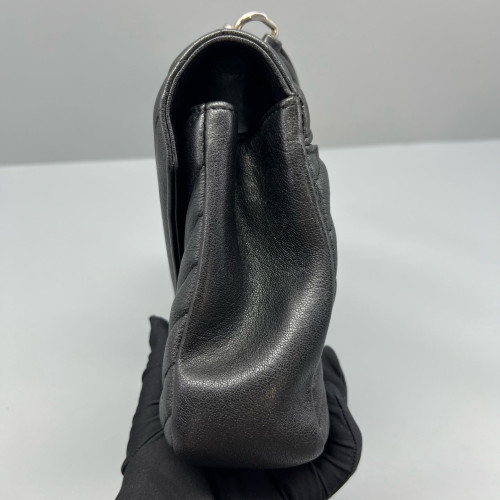 Yves Saint Laurent Medium College Calfskin Black