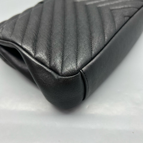 Yves Saint Laurent Medium College Calfskin Black