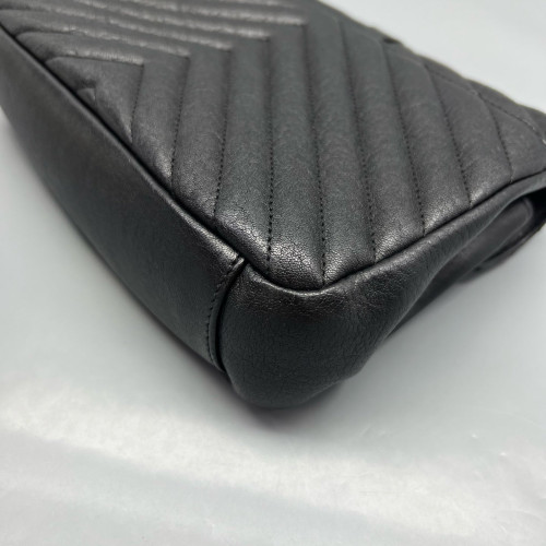 Yves Saint Laurent Medium College Calfskin Black