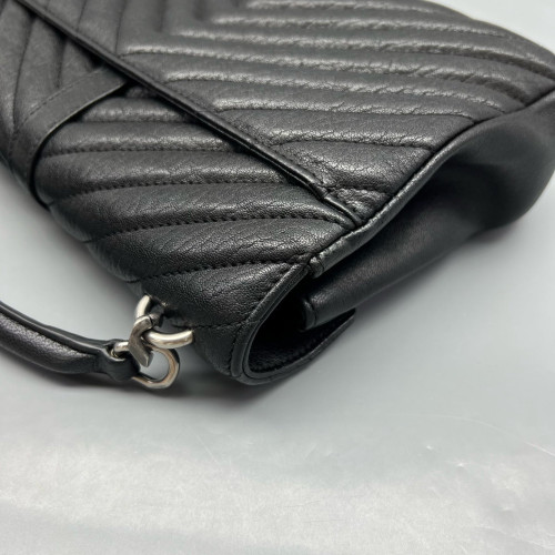 Yves Saint Laurent Medium College Calfskin Black