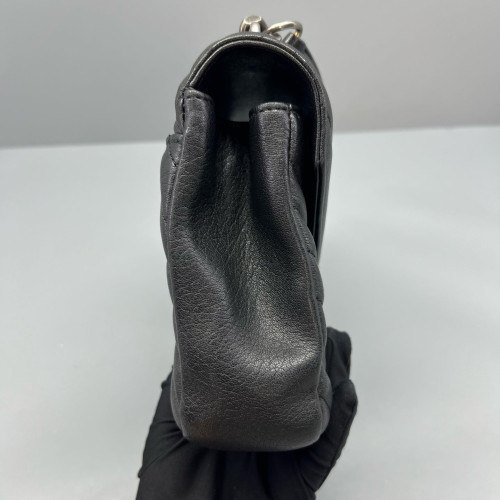 Yves Saint Laurent Medium College Calfskin Black