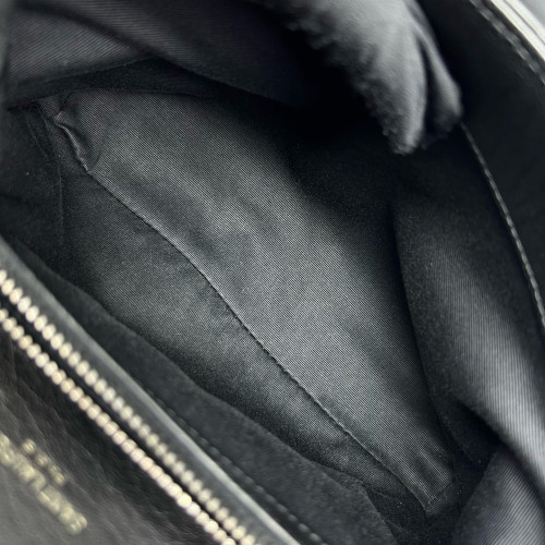 Yves Saint Laurent Medium College Calfskin Black