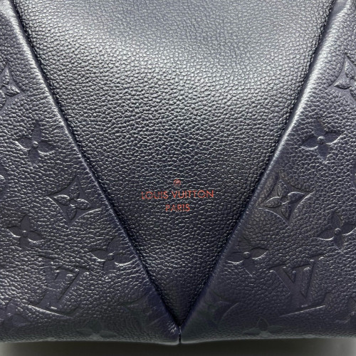 Louis Vuitton V Tote BB Monogram Empreinte Navy Blue Red Louis Vuitton V Tote BB Monogram Empreinte Navy Blue Red