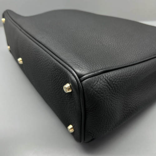 Dior Large Diorissimo Tote Grained Calfskin Black