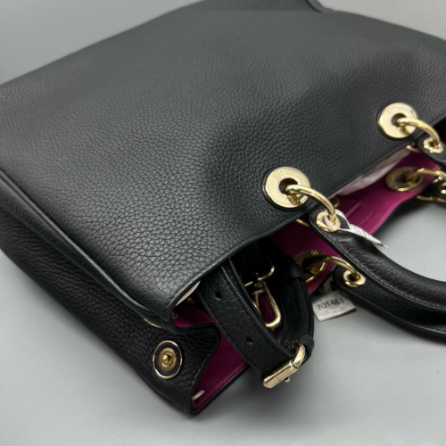 Dior Large Diorissimo Tote Grained Calfskin Black