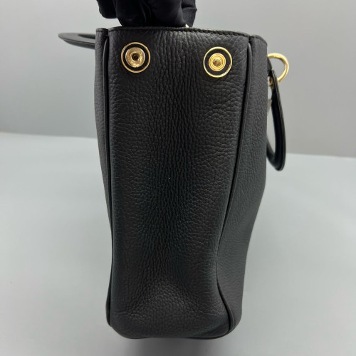 Dior Large Diorissimo Tote Grained Calfskin Black