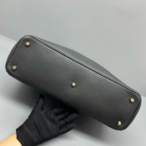 Dior Large Diorissimo Tote Grained Calfskin Black